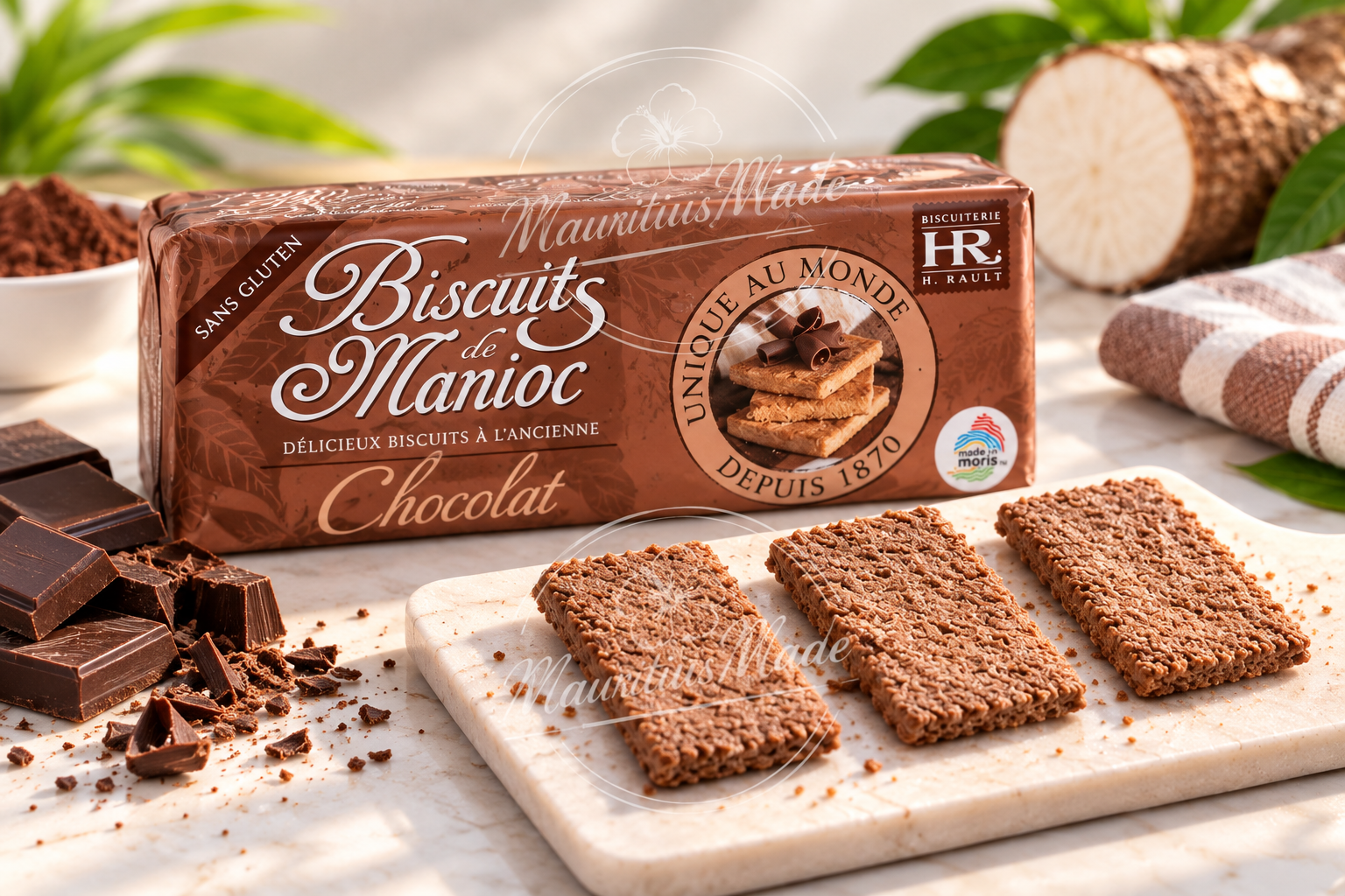 Chocolate Cassava Biscuits – Traditional Mauritian Manioc Biscuits