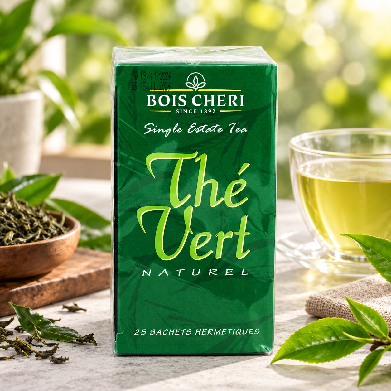 Bois Chéri Green Tea – 25 Tea Bags (50 g)