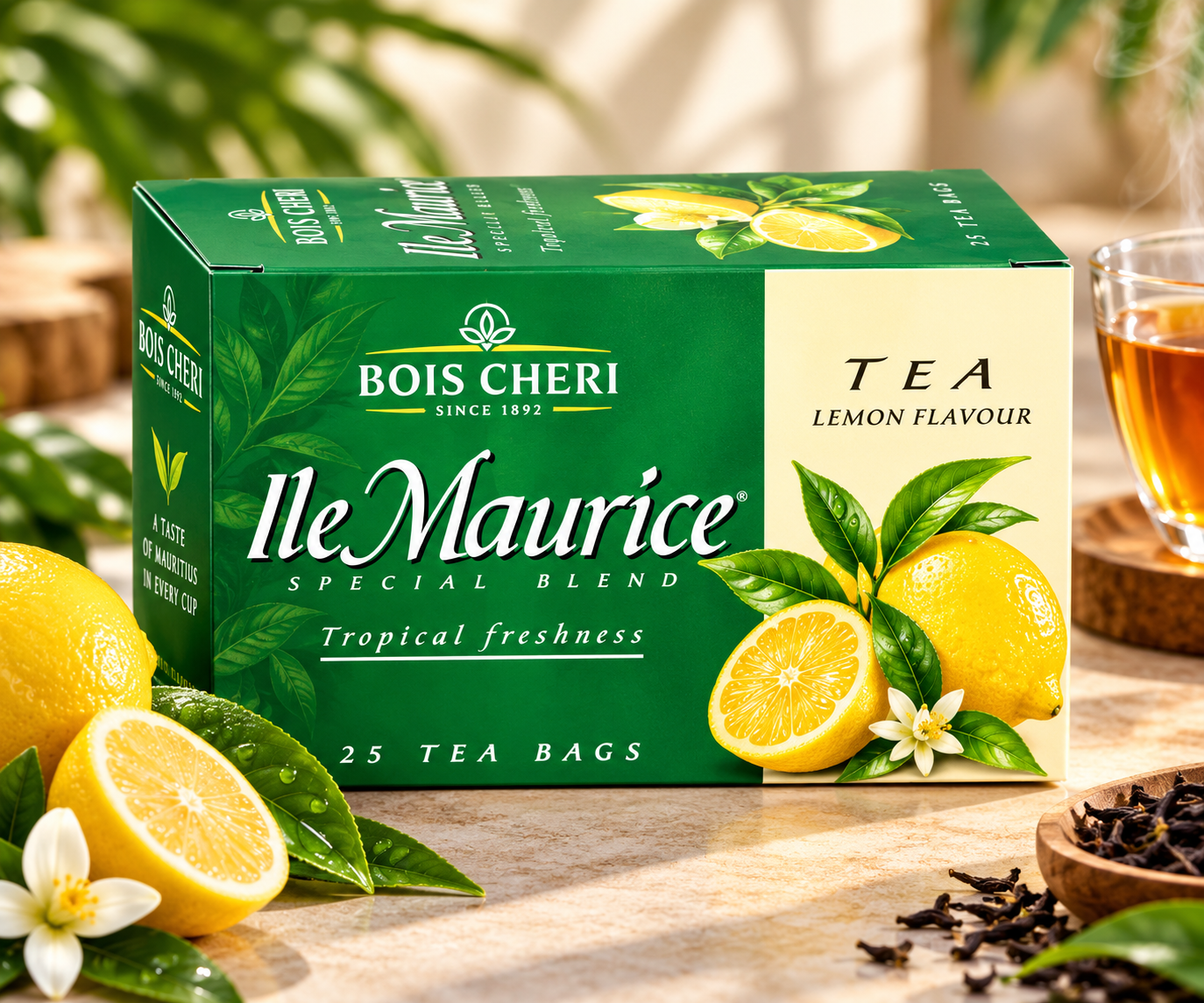 Bois Chéri Lemon Tea – 25 Tea Bags (50 g)